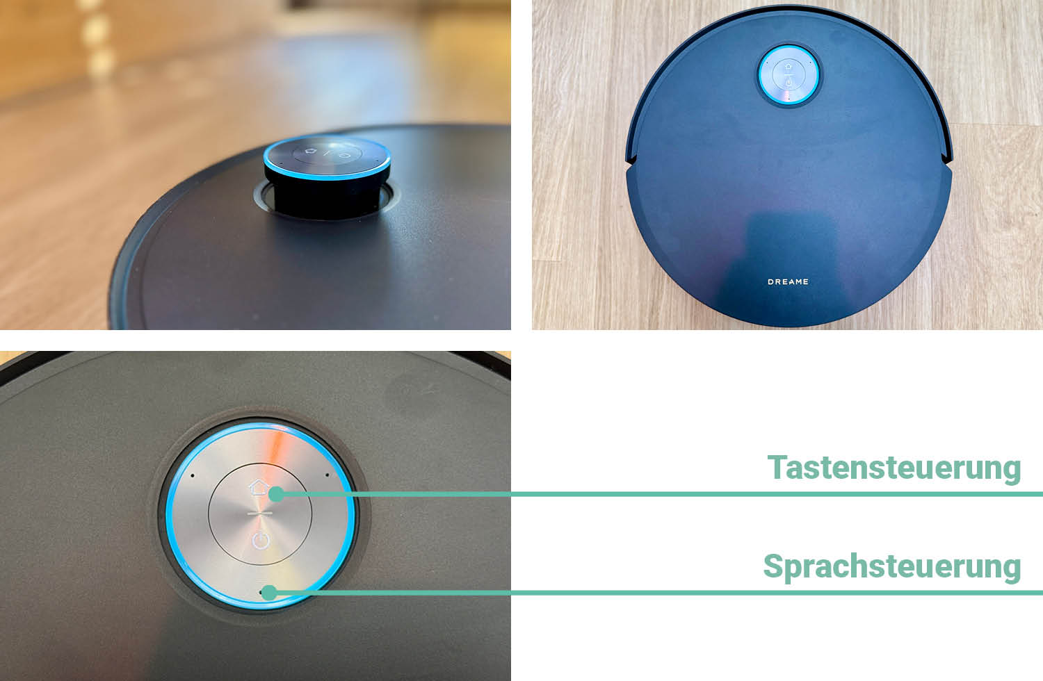 Dreame Aqua10 Ultra Track Complete Obserseite Laserturm