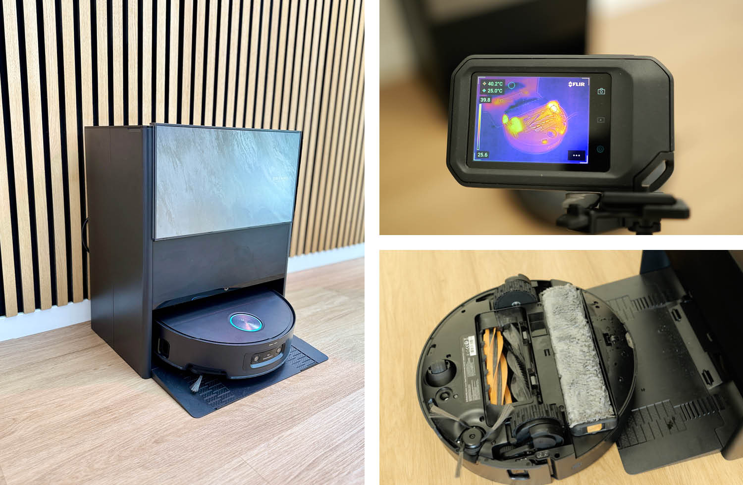 Dreame Aqua10 Ultra Track Complete Reinigungsstation Wärmebild