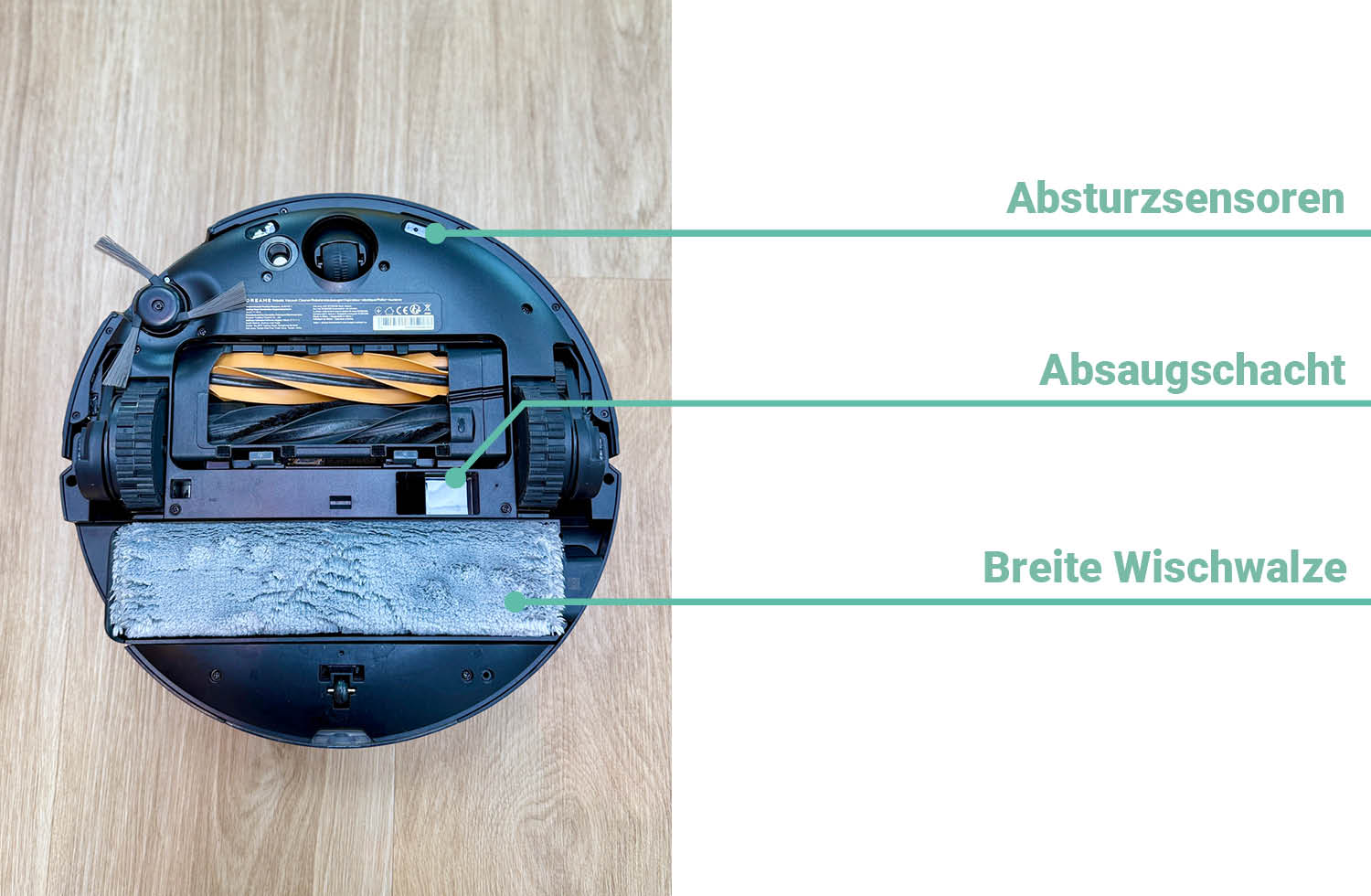 Dreame Aqua10 Ultra Track Complete Unterseite
