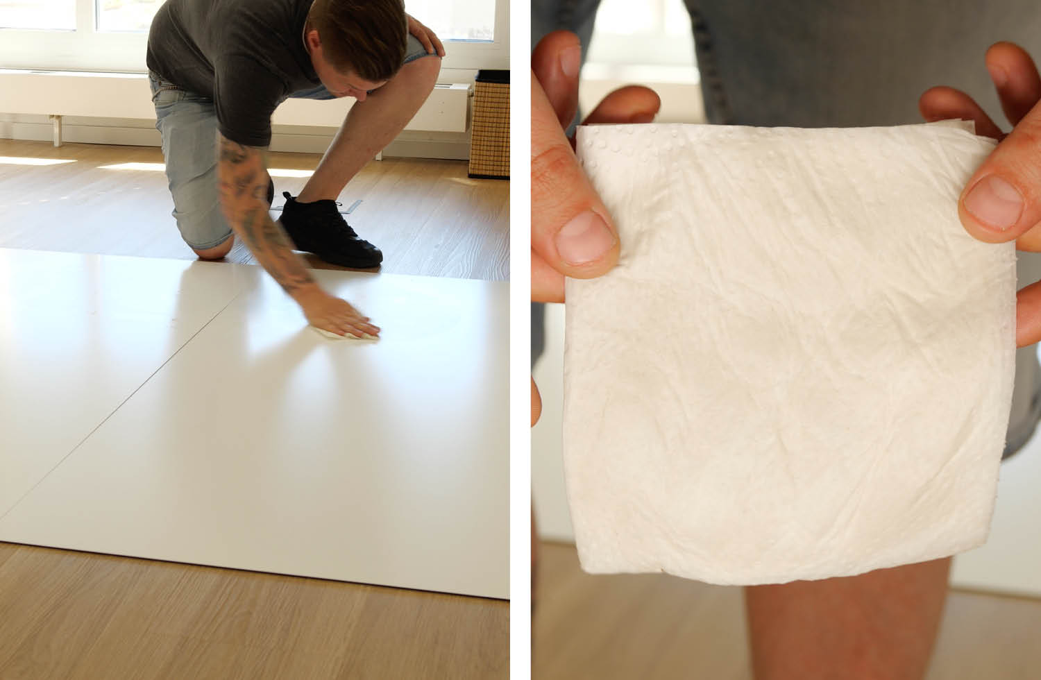 Dreame Aqua10 Ultra Track Complete Wischen Schmutzaufnahme