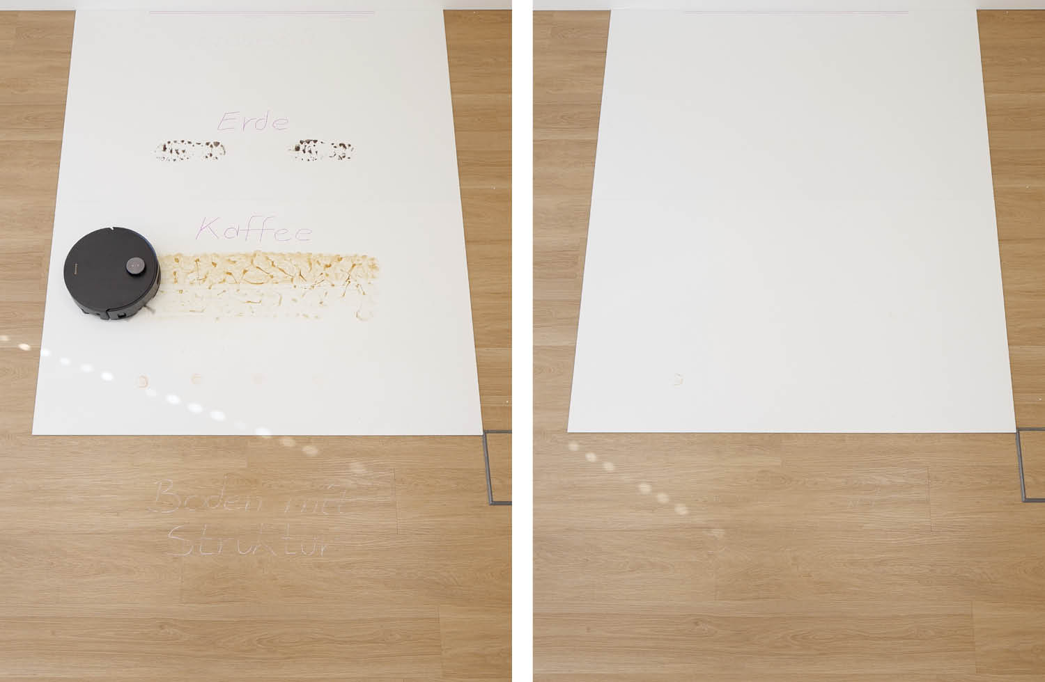 Dreame Aqua10 Ultra Track Complete Wischtest nachher