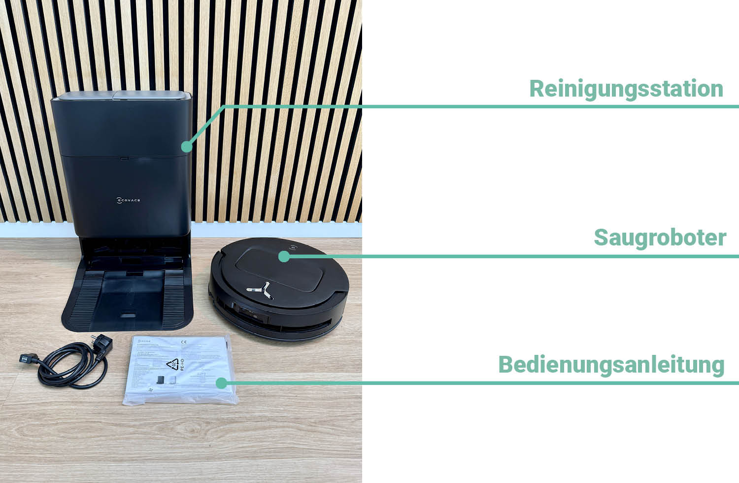 ECOVACS DEEBOT T80 OMNI Lieferumfang