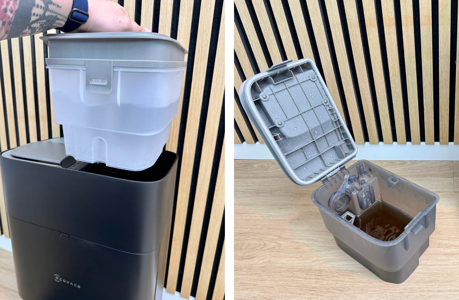 ECOVACS DEEBOT T80 OMNI Reinigungsstation Wassertanks