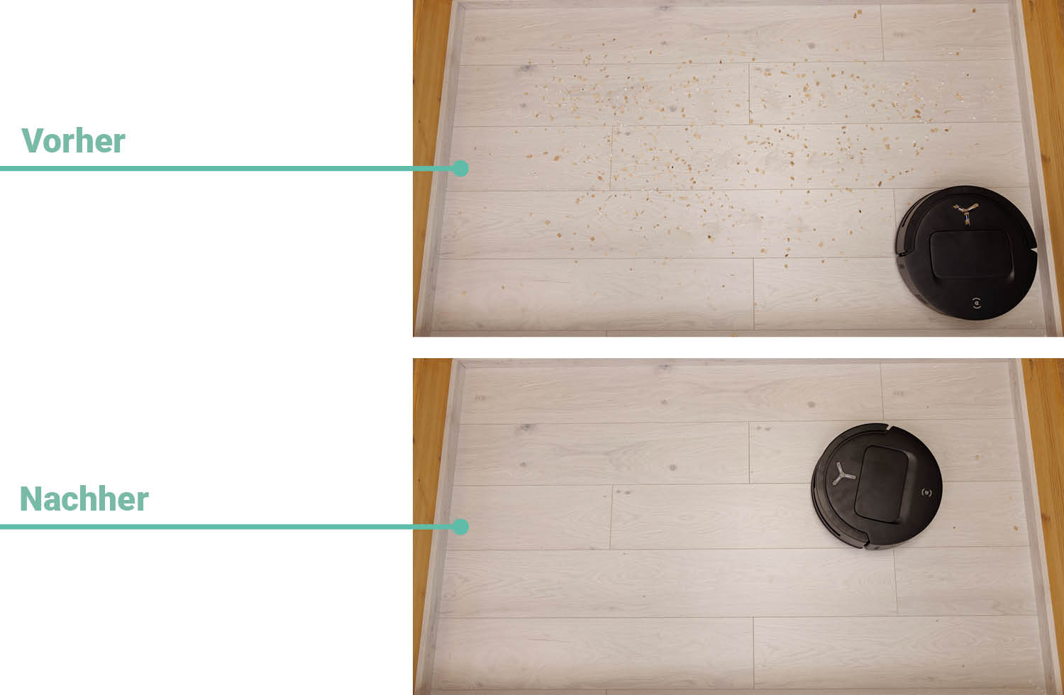 ECOVACS DEEBOT T80 OMNI Saugen Laminat