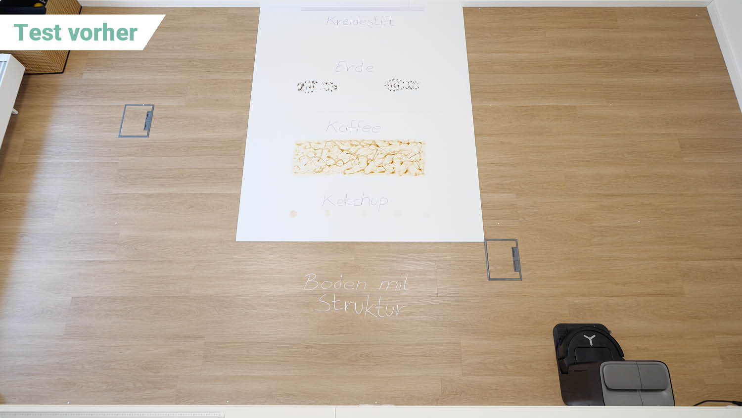 ECOVACS DEEBOT T80 OMNI Wischen vorher