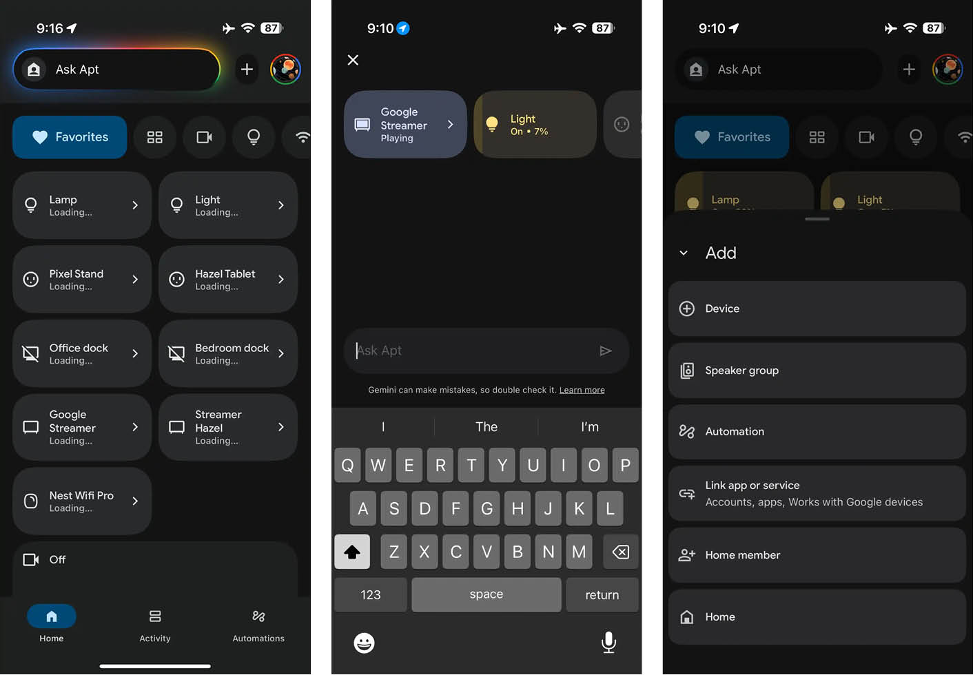 Google Home App neues Design