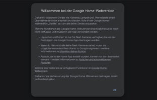 Google Home Web Screenshot