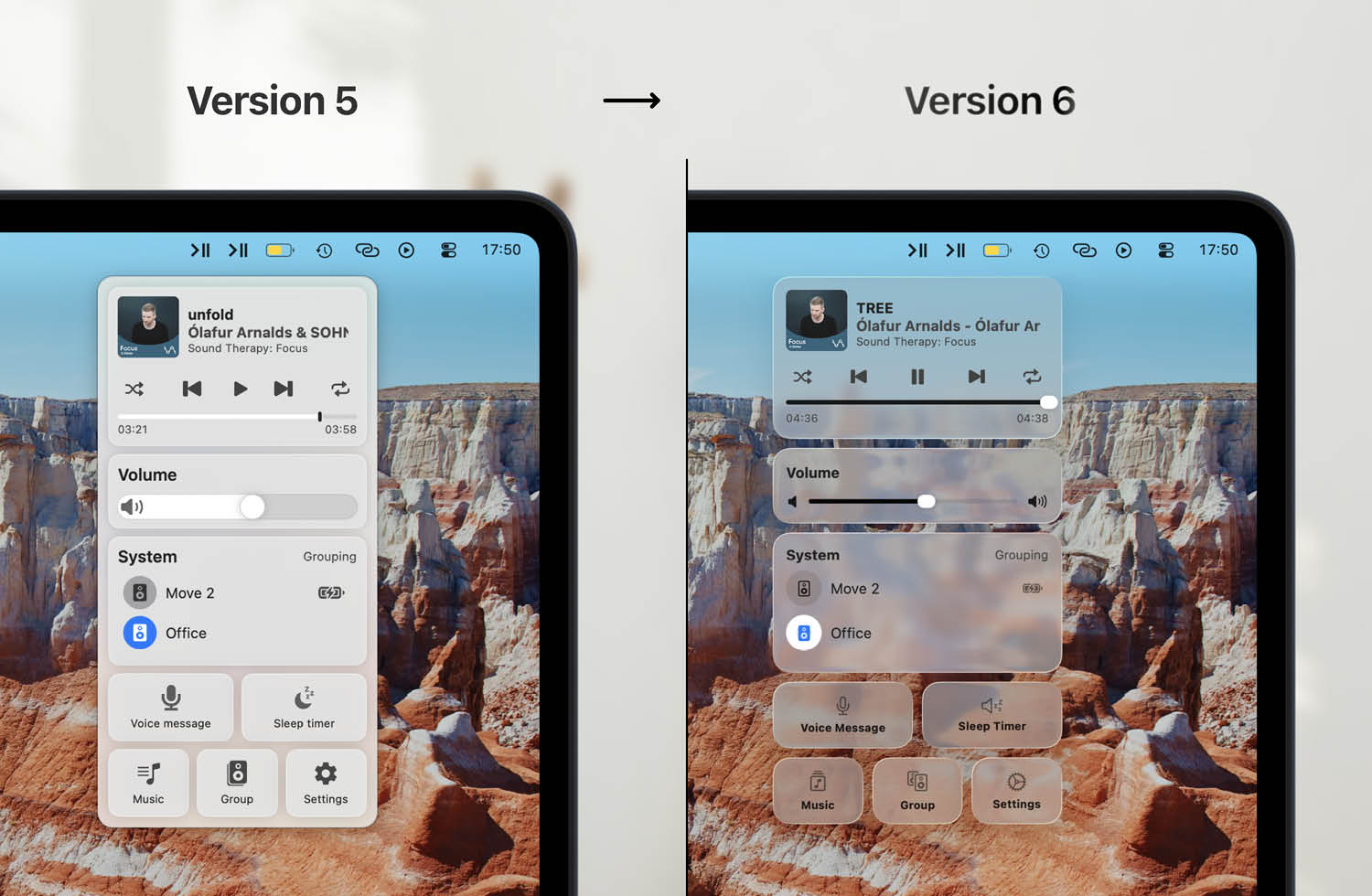 Menu Bar Controller Sonos Bild