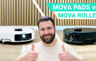 Zwei Saug- und Wischroboter im Vergleich: Mova V50 Ultra Complete mit High-End-Station und Mova Z60 Ultra Roller Complete mit breiter Wischwalze