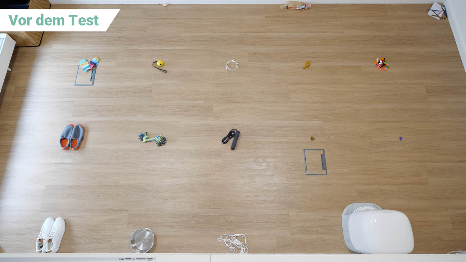 Roborock Qrevo CurvX Hinderniserkennung vorher