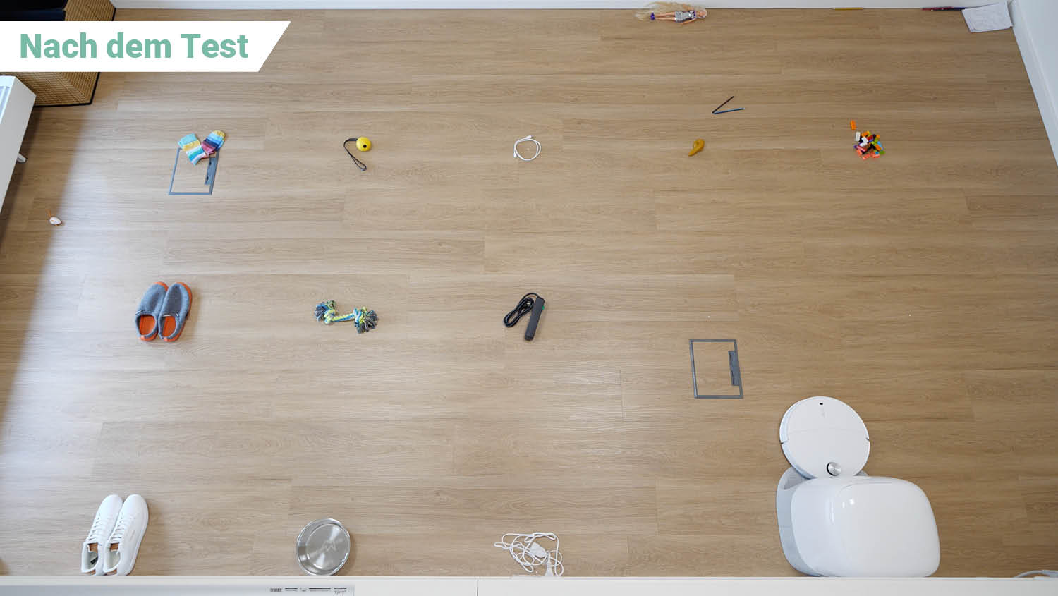 Roborock Qrevo CurvX Hindernistest nachher