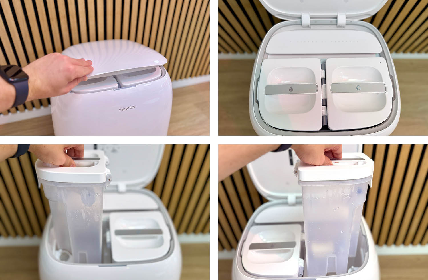 Roborock Qrevo CurvX Wassertanks