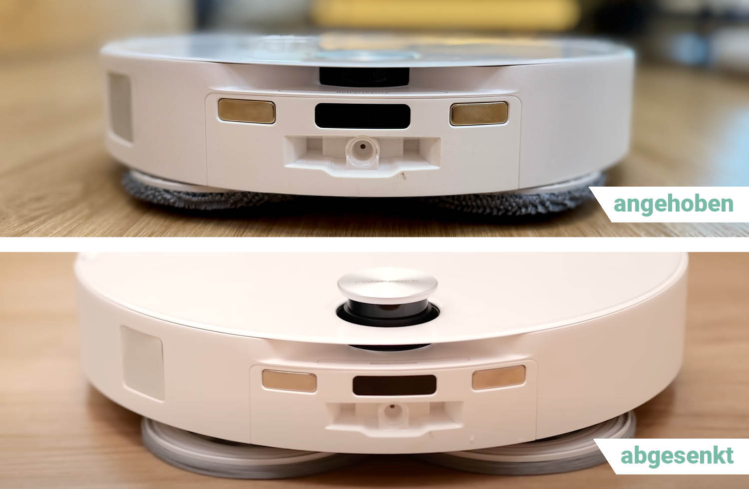 Roborock Qrevo CurvX Wischmopps anhebbar