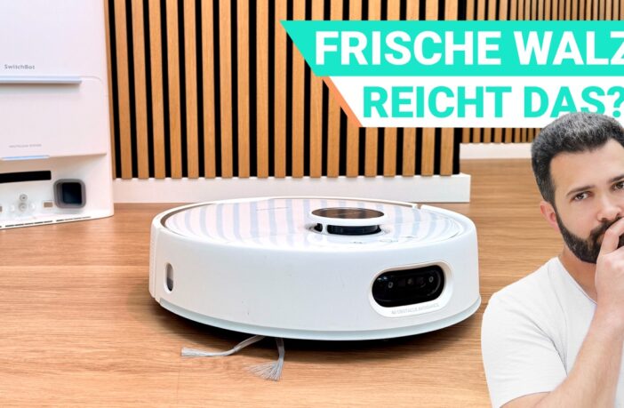 SwitchBot S20 Saug- und Wischroboter mit rotierender Walze und Reinigungsstation im Test – kompakter Helfer mit Stärken beim Saugen und Schwächen beim Wischen.