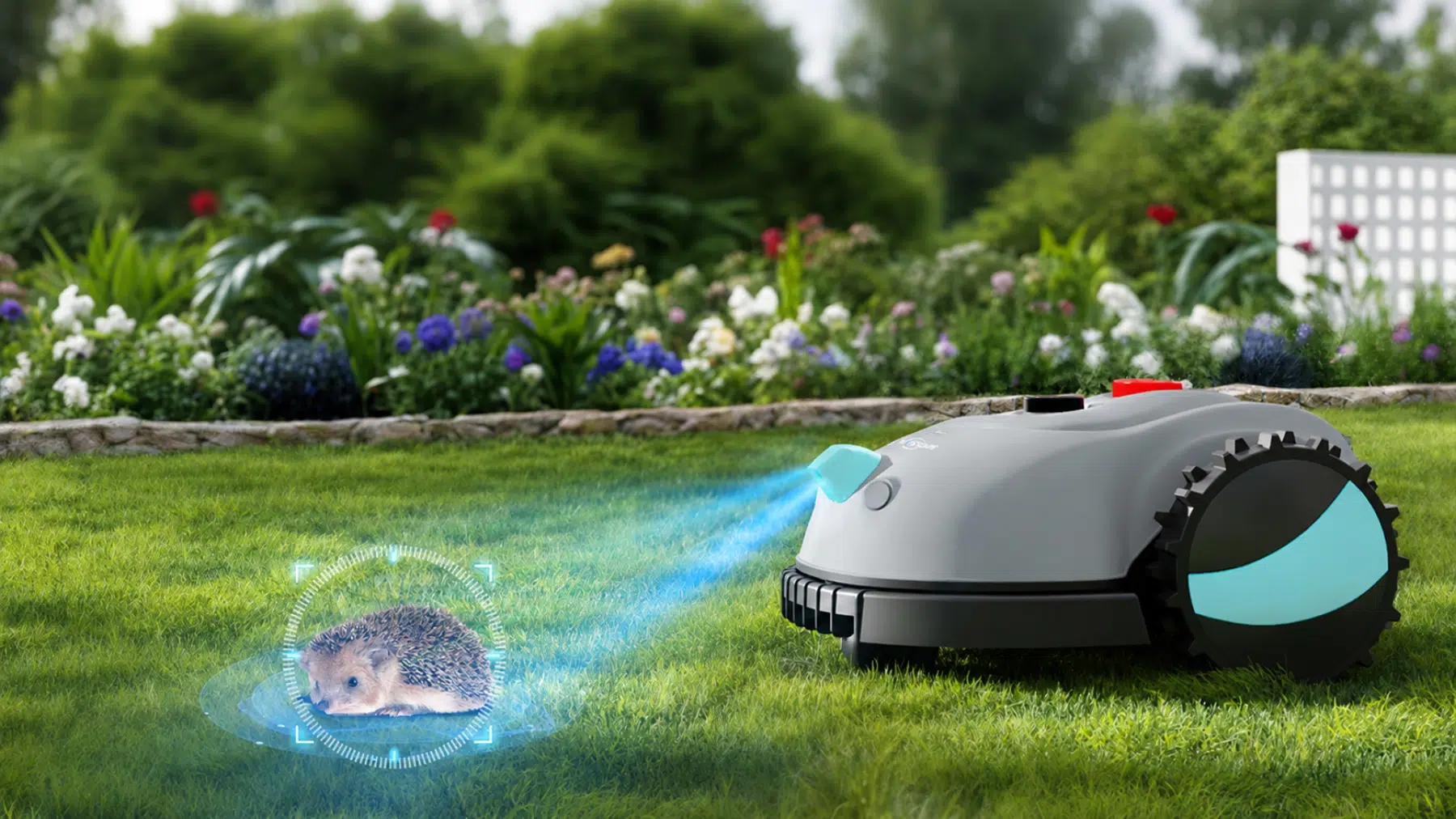 Yardcare V100 | Mähroboter ohne Begrenzungskabel für kleine Flächen