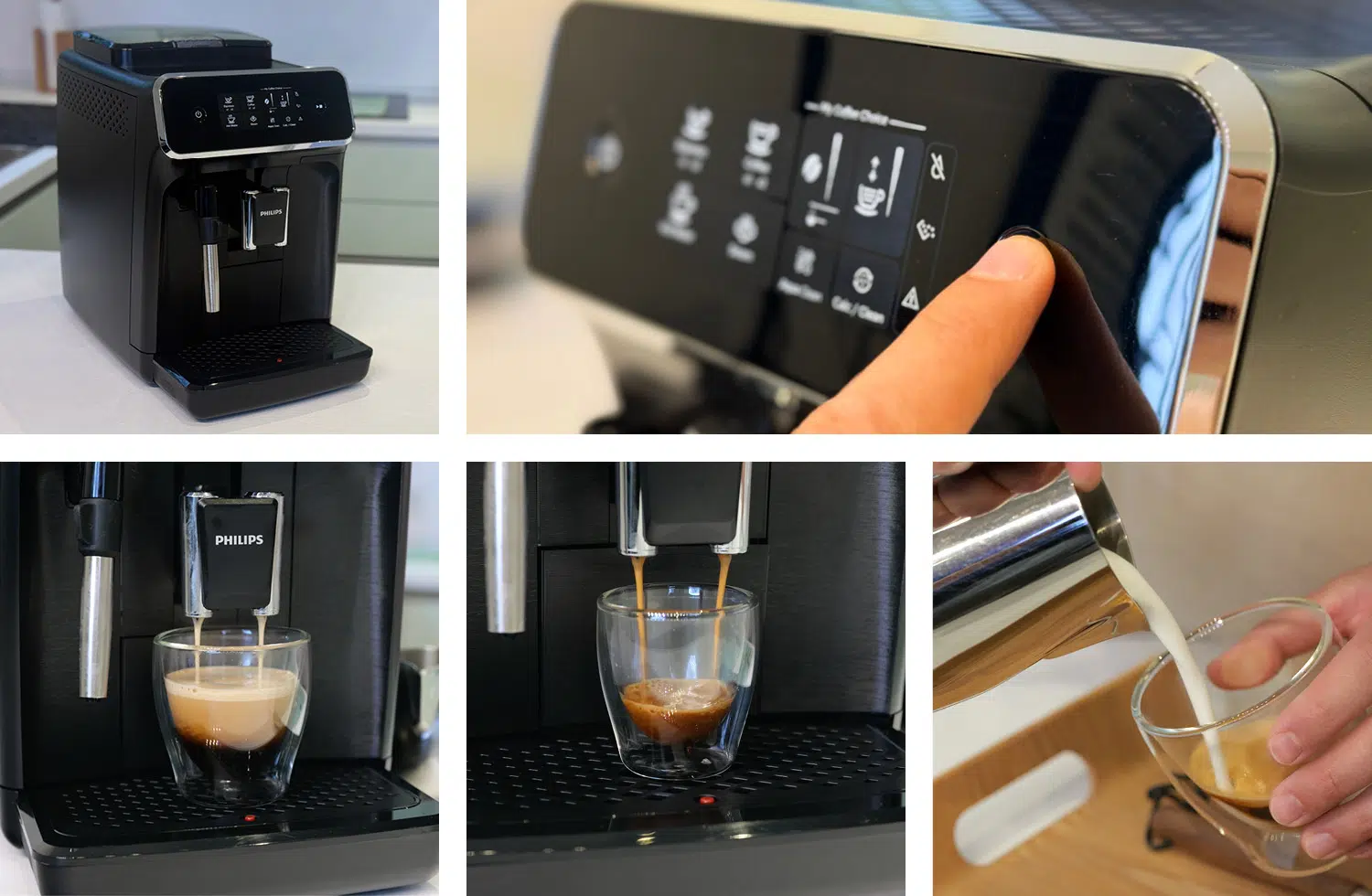 DIe Philips Series 2200 ist eine benutzerfreundliche Einsteigermaschine
