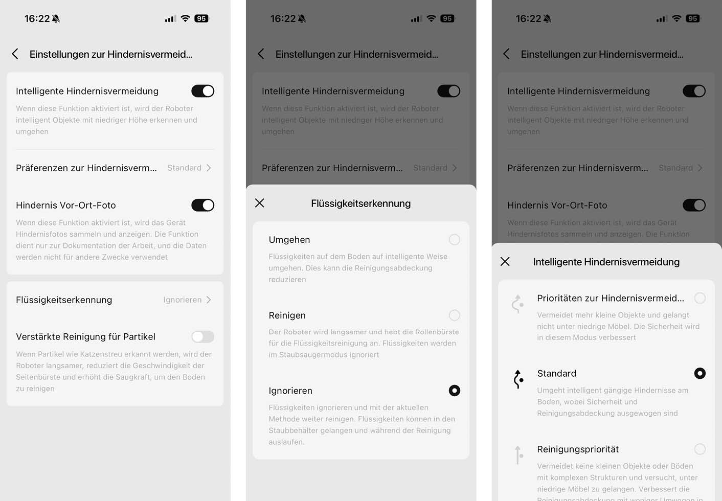 DJI ROMO P App KI Hindernis