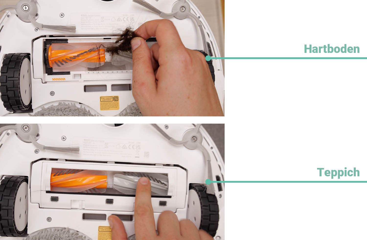 DJI ROMO P Saugen Haare Borstenbürste