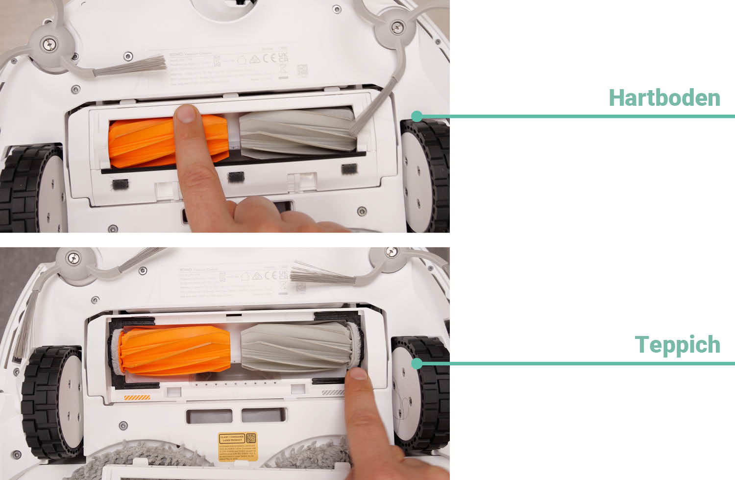 DJI ROMO P Saugen Haare Vollgummibürste