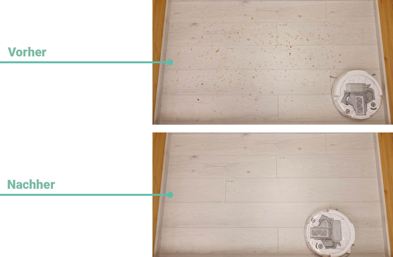 DJI ROMO P Saugen Laminat Borstenbürste