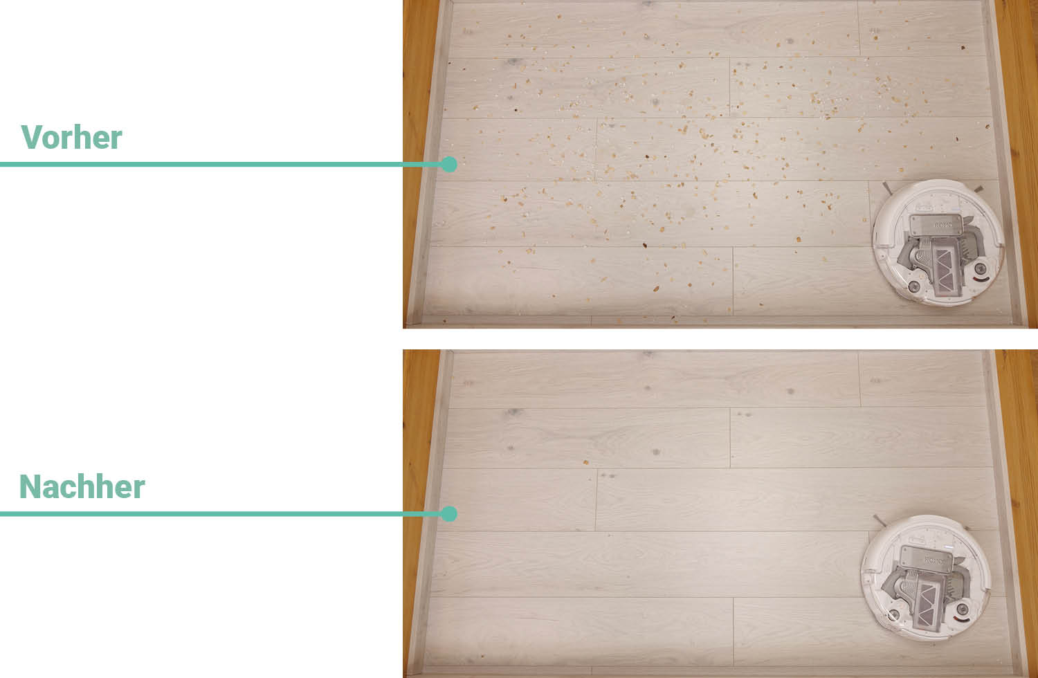 DJI ROMO P Saugen Laminat Vollgummibürste