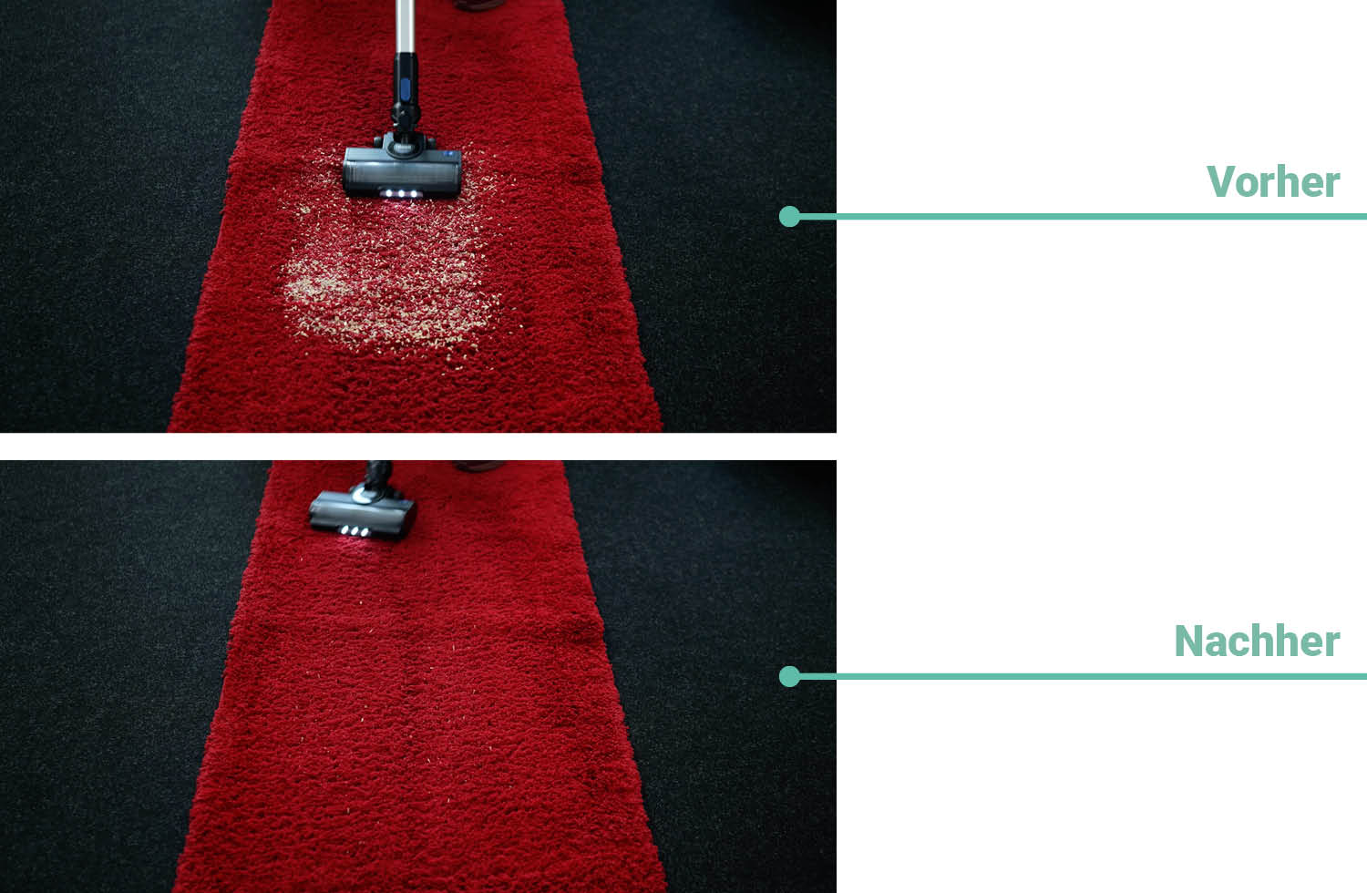 Das Reinigungsergebnis des Levoit LVAC-300 PET