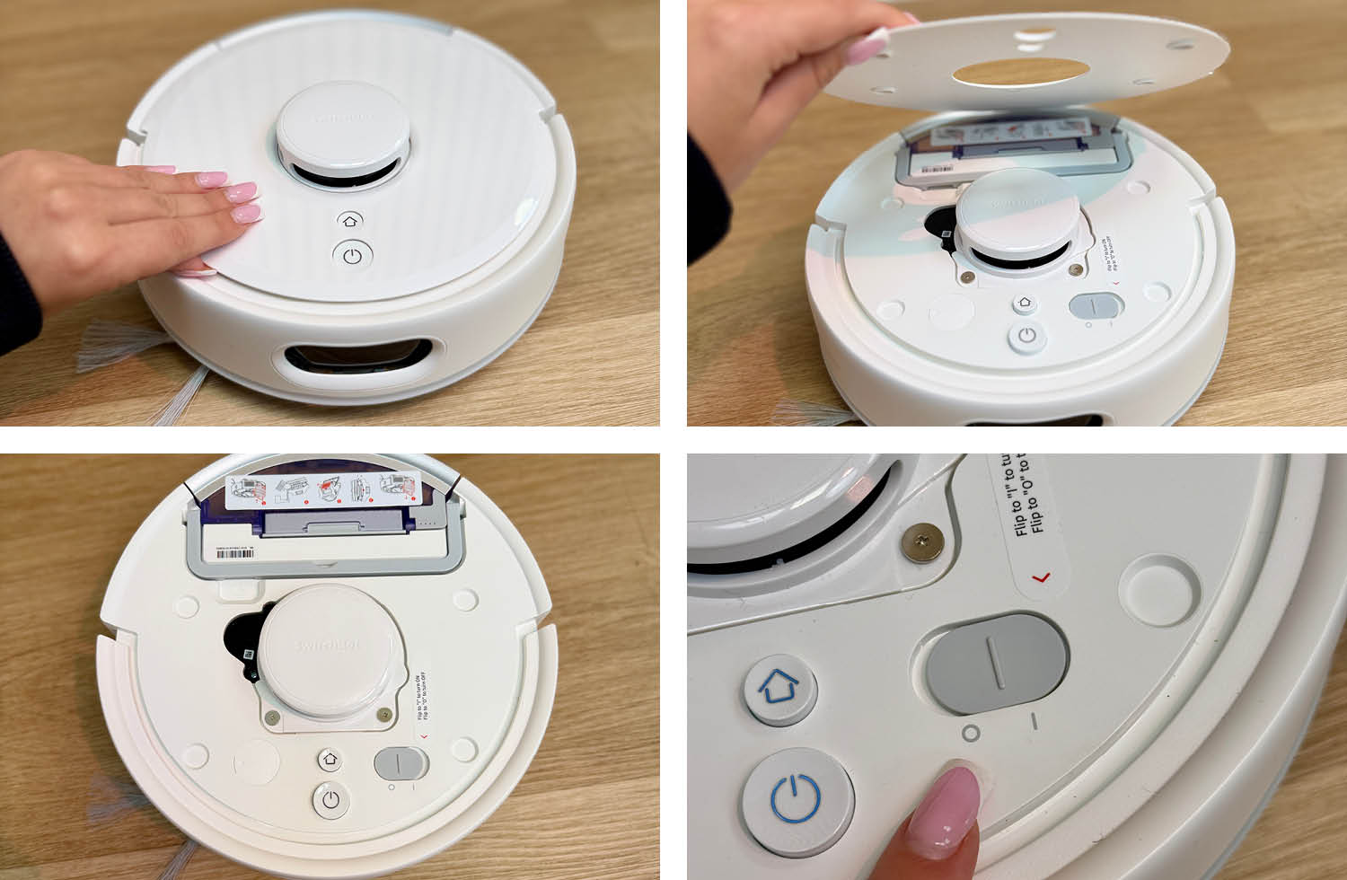 Die Oberseite unter dem Deckel