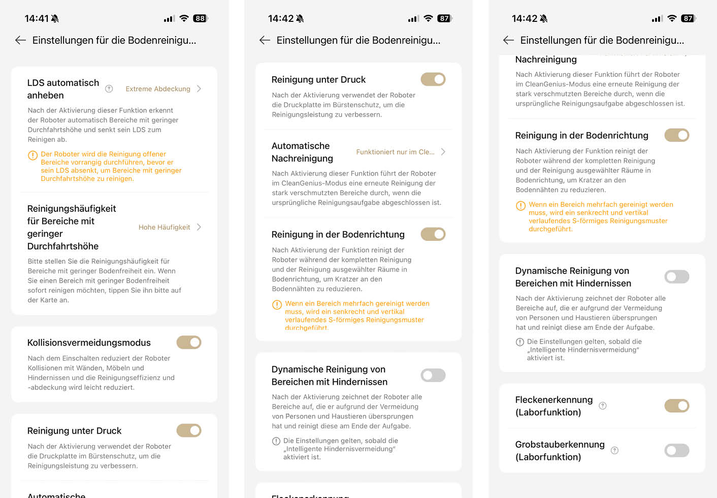 Dreame Matrix10 Ultra App Bodenreinigung