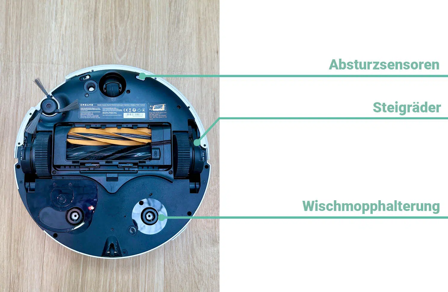Dreame Matrix10 Ultra Design Unterseite