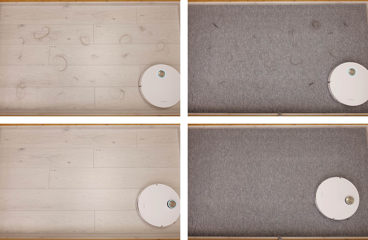 Dreame Matrix10 Ultra Saugen Haare Vorher nachher