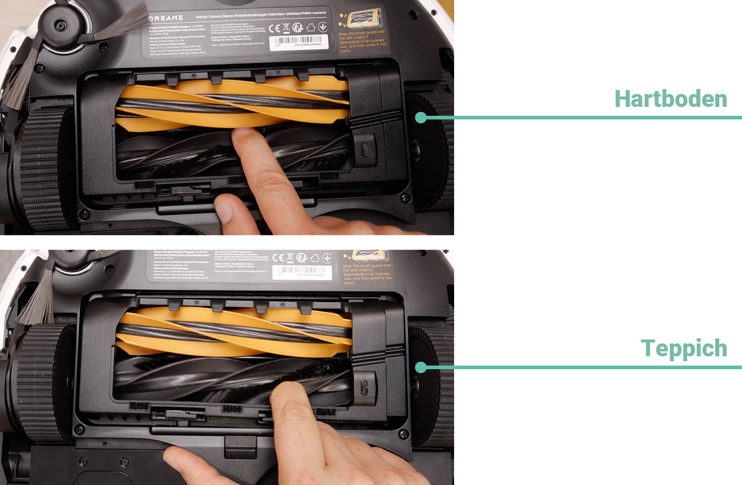 Dreame Matrix10 Ultra Saugen Haare nachher