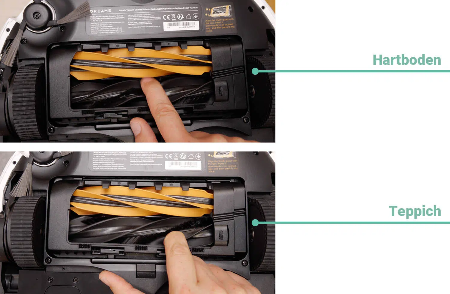 Dreame Matrix10 Ultra Saugen Haare nachher