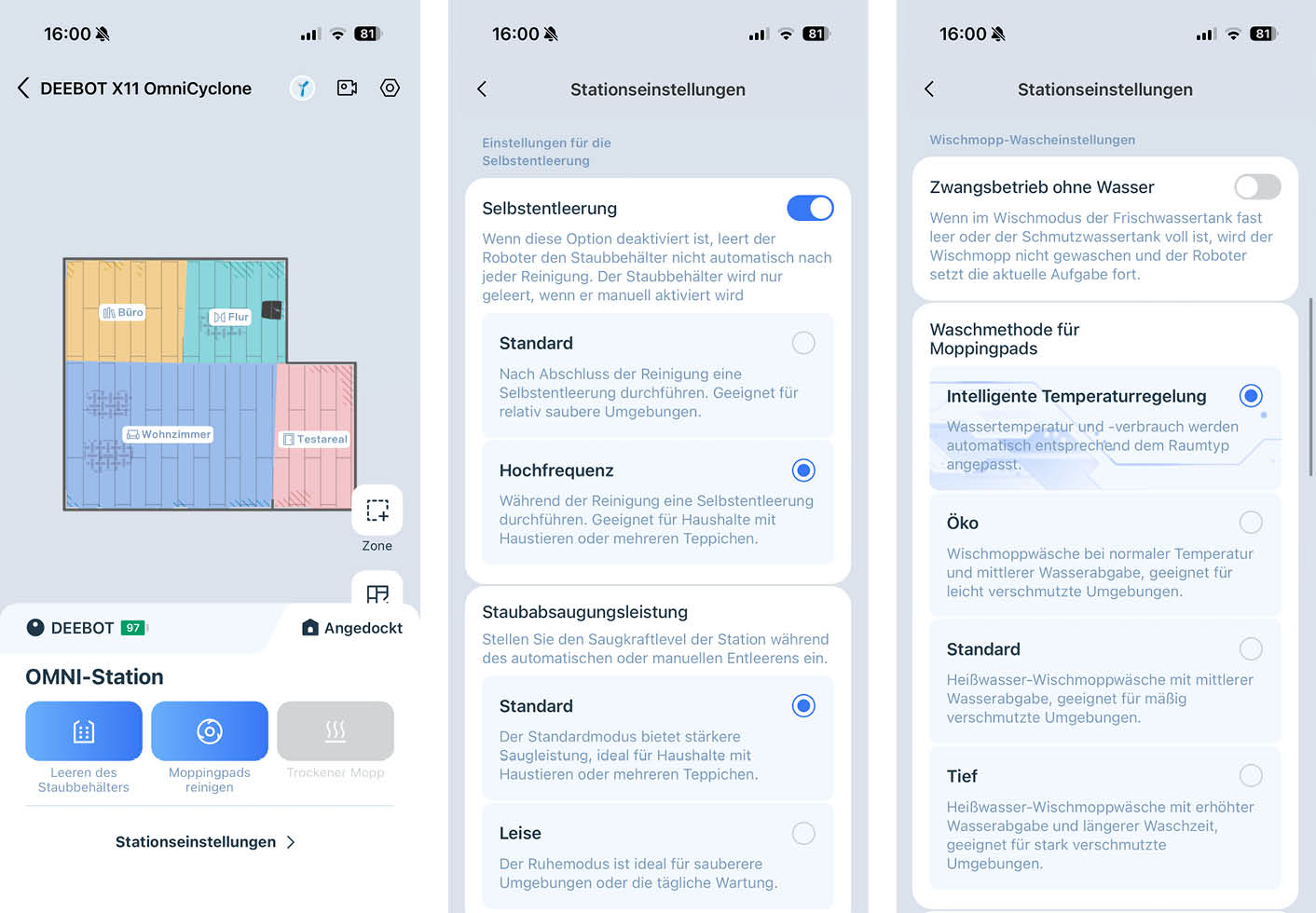 ECOVACS DEEBOT X11 OmniCyclone App Station