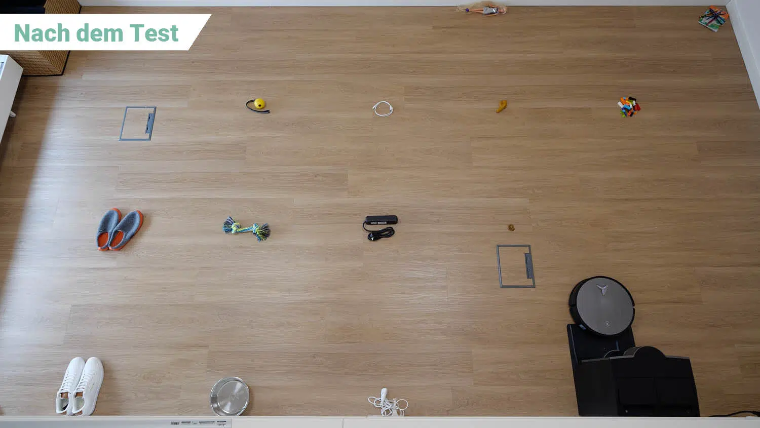 ECOVACS DEEBOT X11 OmniCyclone Hindernisse Test nachher