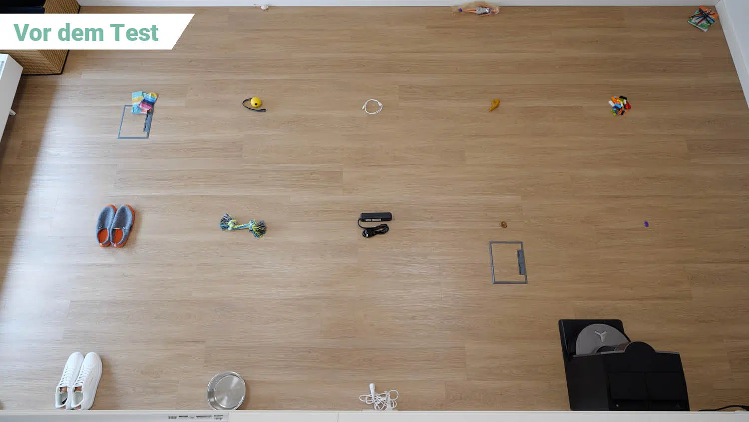 ECOVACS DEEBOT X11 OmniCyclone Hindernisse Test vorher