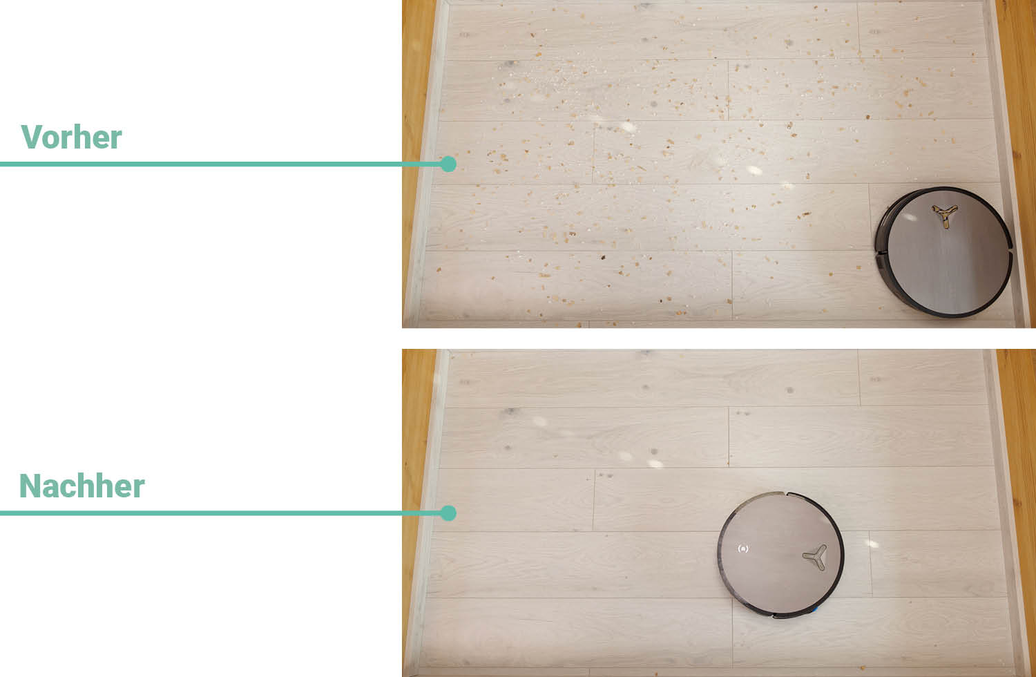 ECOVACS DEEBOT X11 OmniCyclone Saugen Laminat