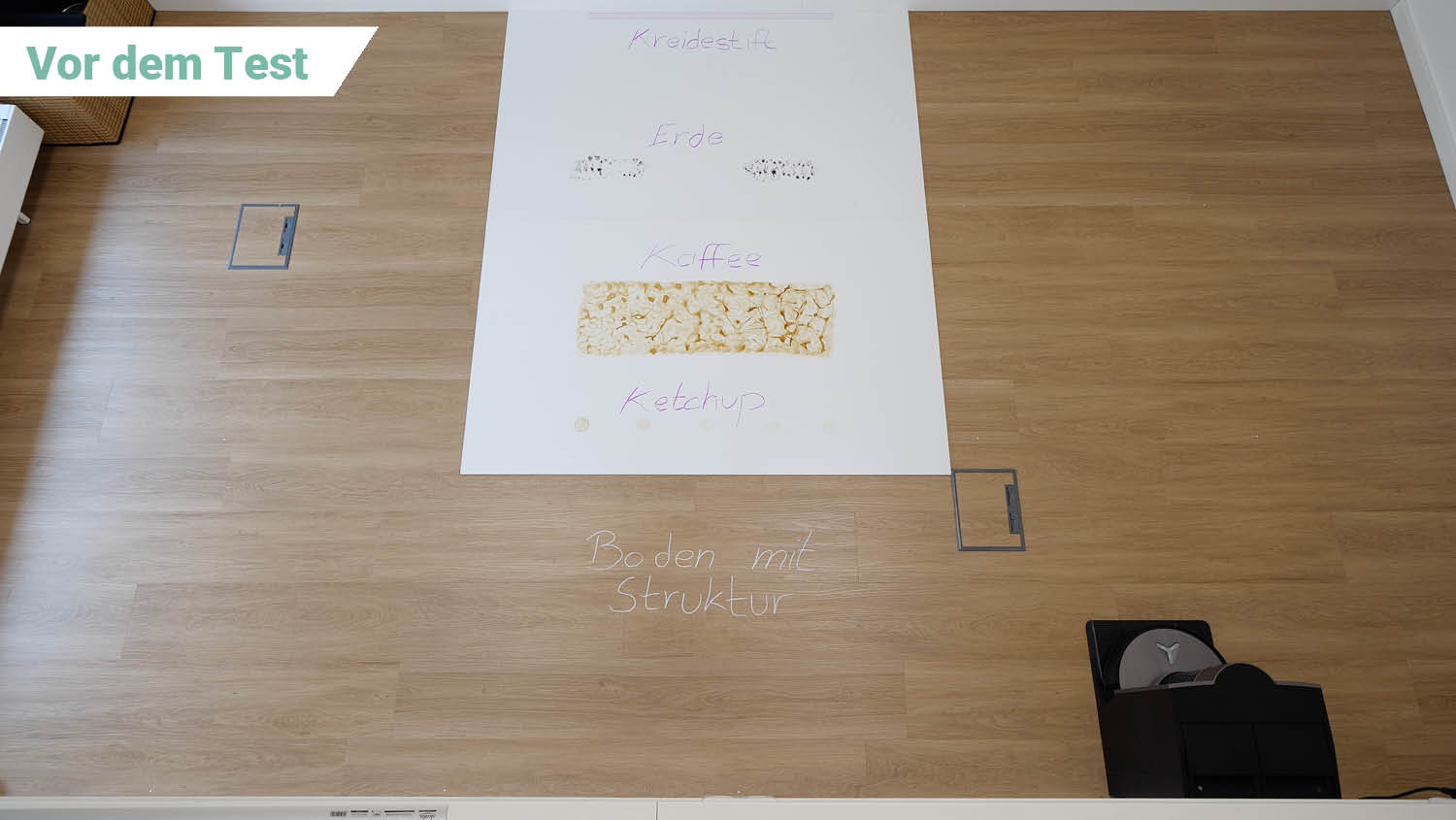 ECOVACS DEEBOT X11 OmniCyclone Wischen Test vorher