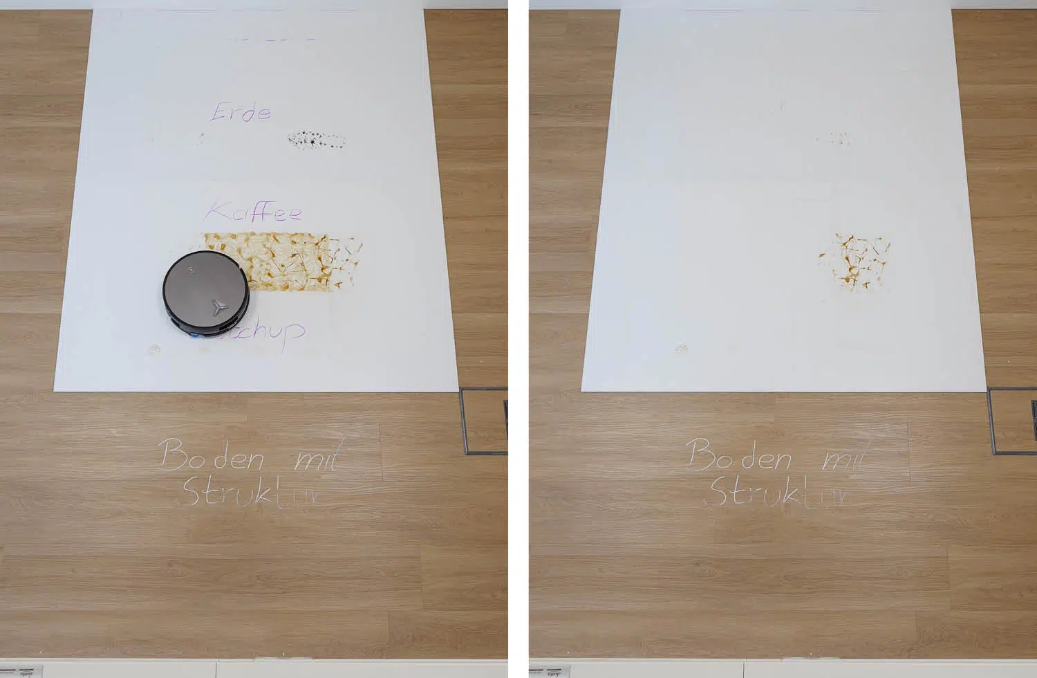 ECOVACS DEEBOT X11 OmniCyclone Wischen nachher