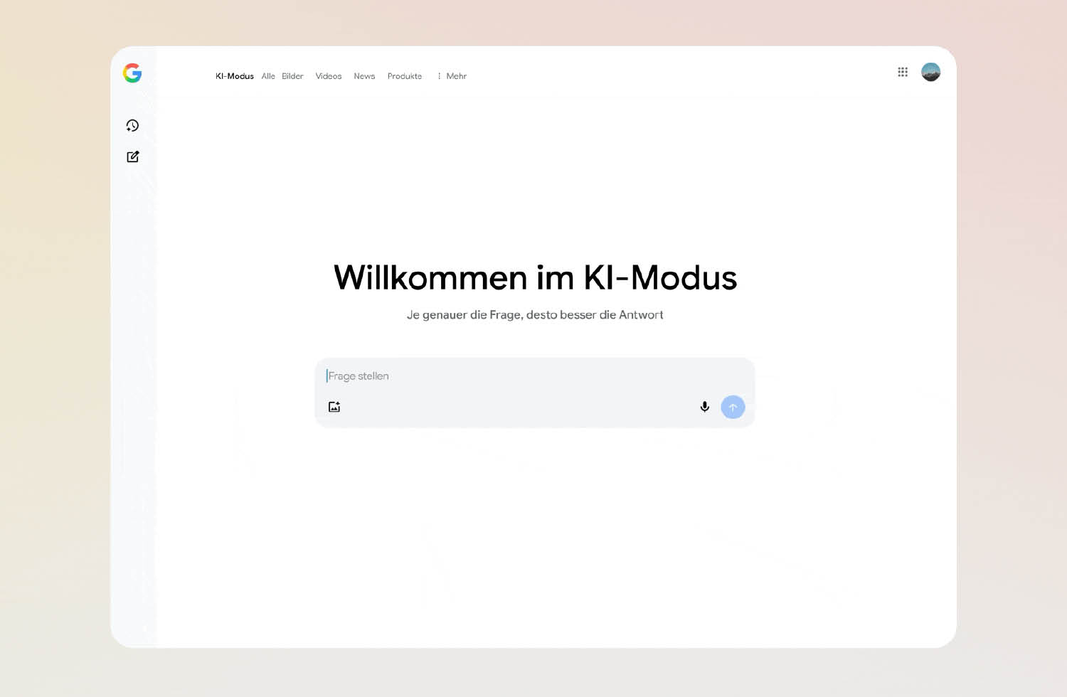 Google KI Modus Bild