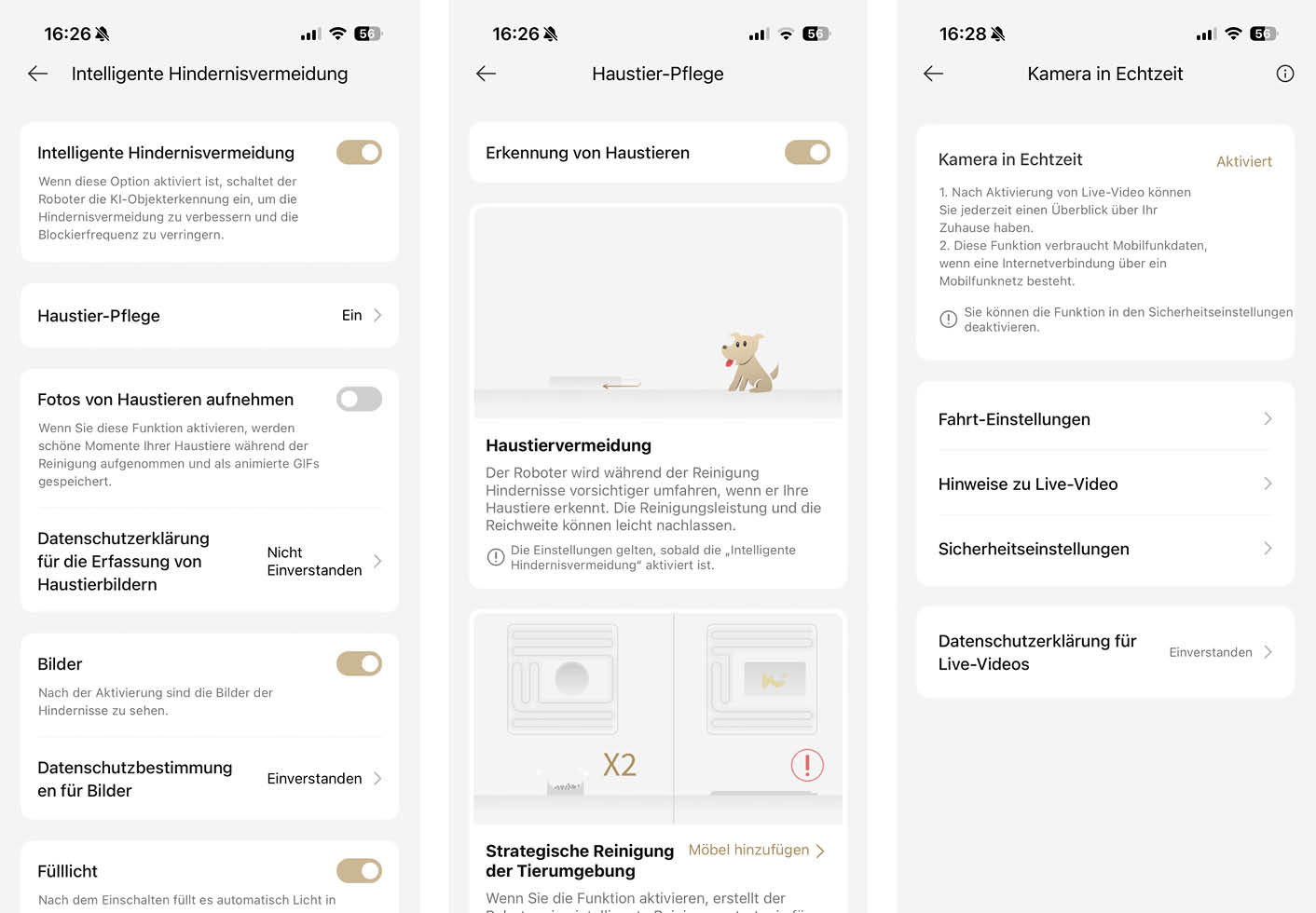 MOVA P50s Ultra App KI Kamera