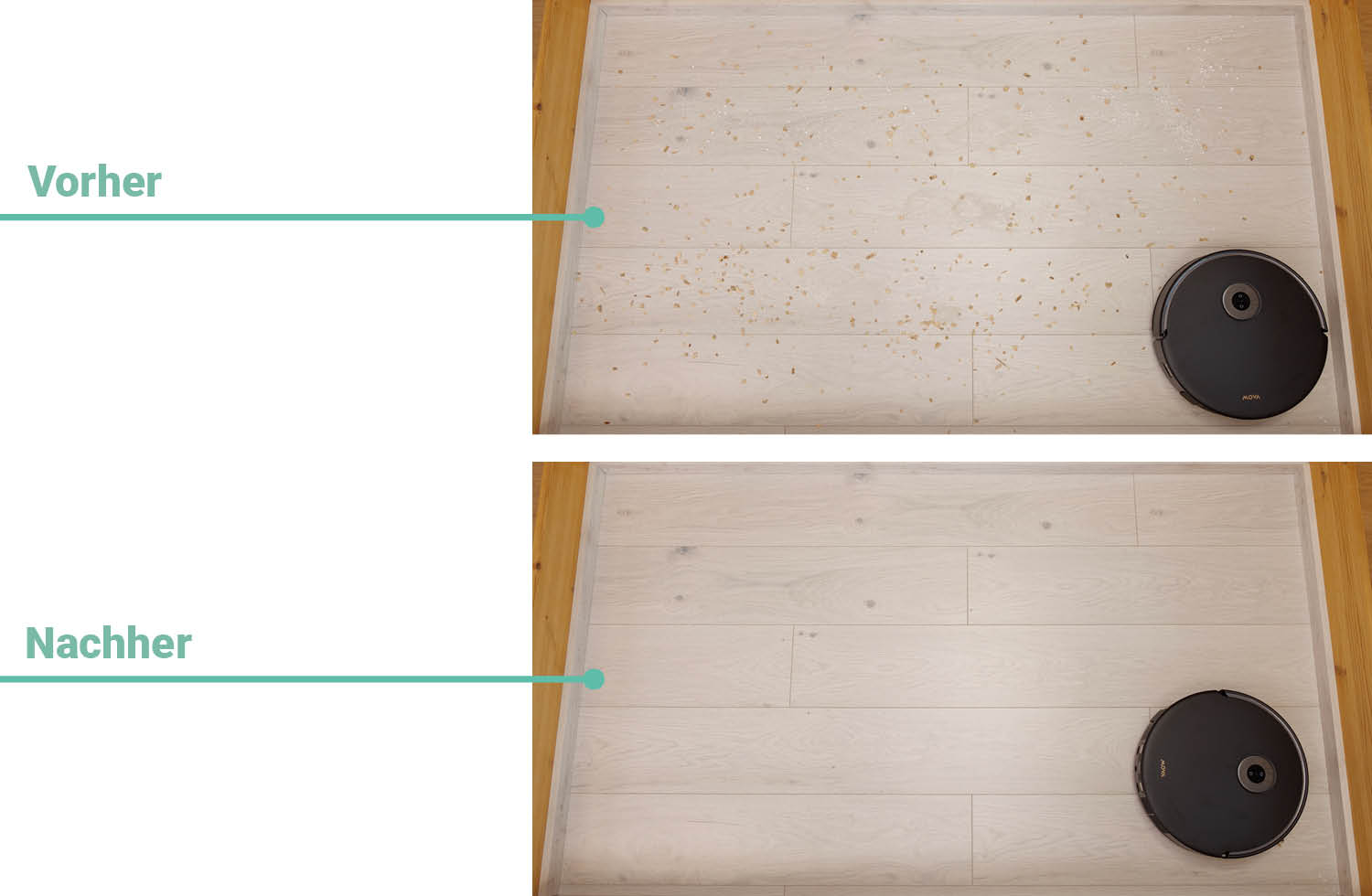 MOVA P50s Ultra Saugen Laminat