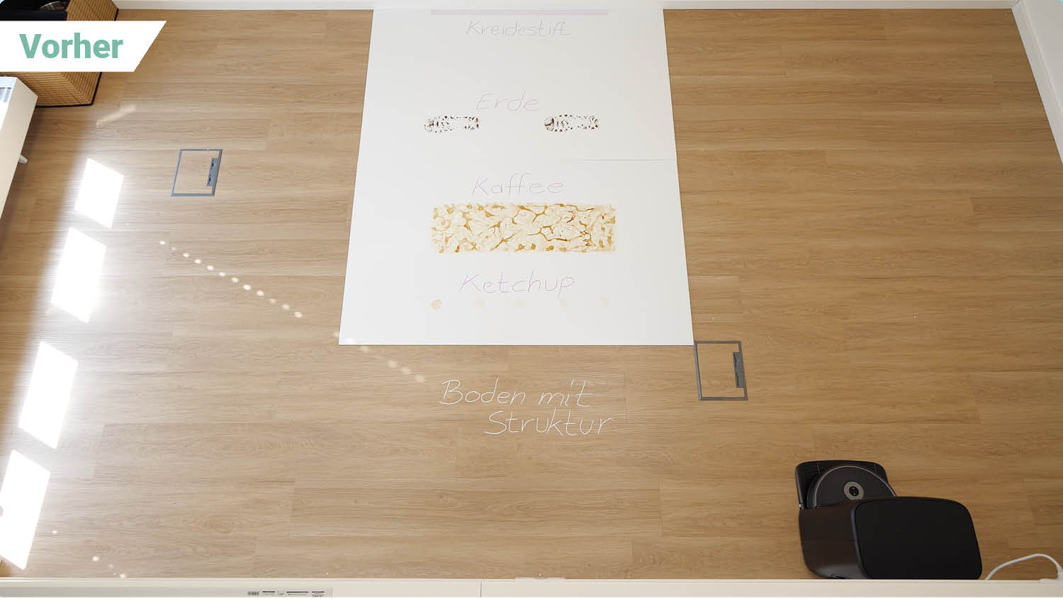 MOVA P50s Ultra Wischen vorher