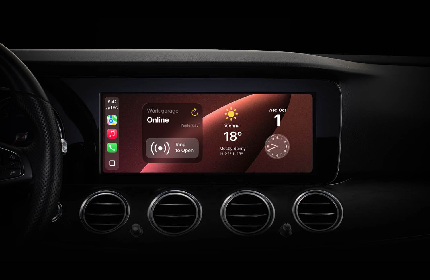Nuki CarPlay Widget Bild