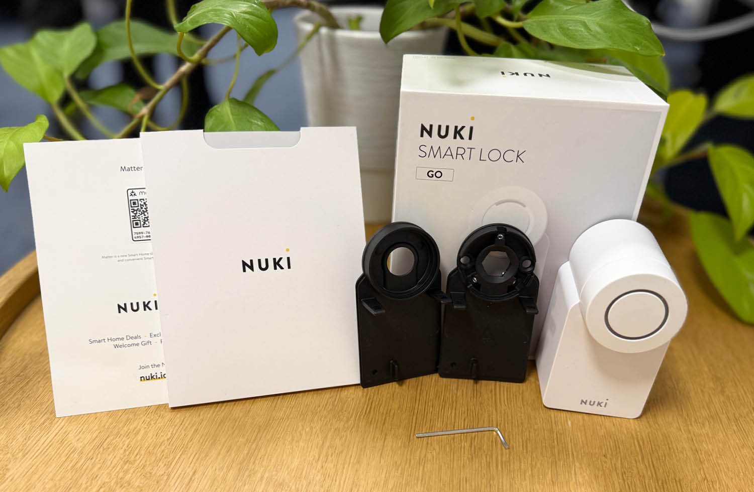 Der Lieferumfang des Nuki Smart Lock go