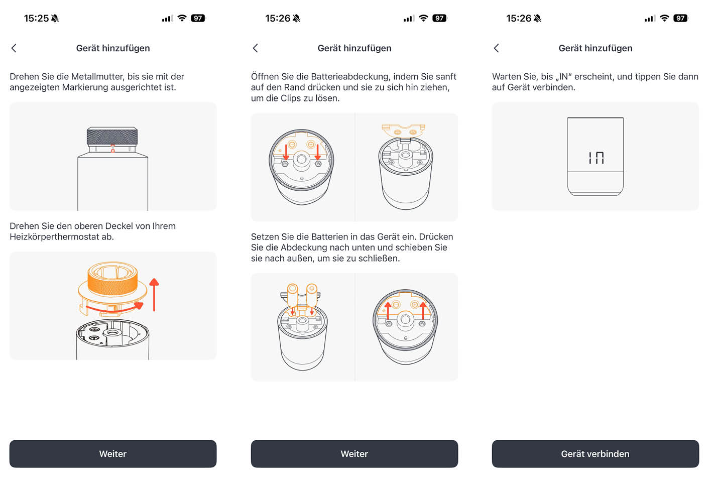 Installation des SwitchBot Thermostates