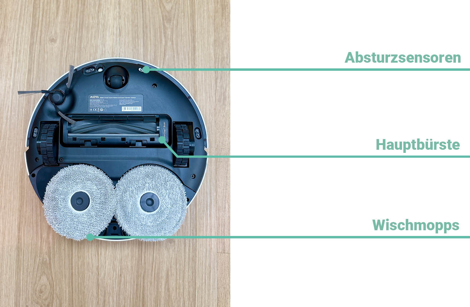 MOVA E40 Ultra Design Unterseite