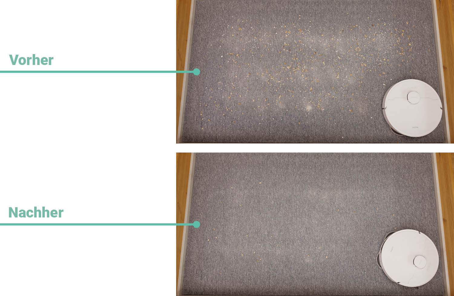 MOVA E40 Ultra Saugen Teppich