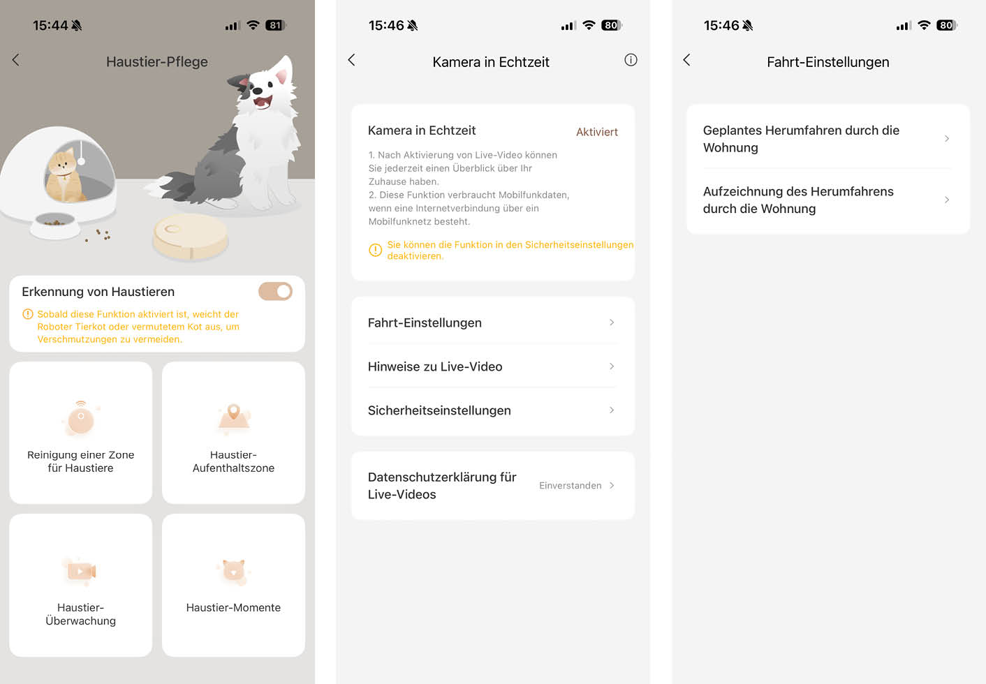 MOVA MOBIUS 60 App Haustiere