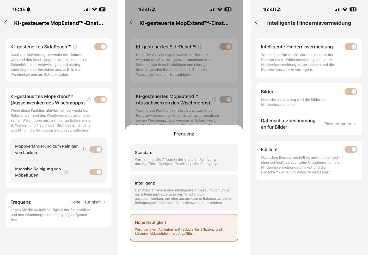MOVA MOBIUS 60 App KI Kamera