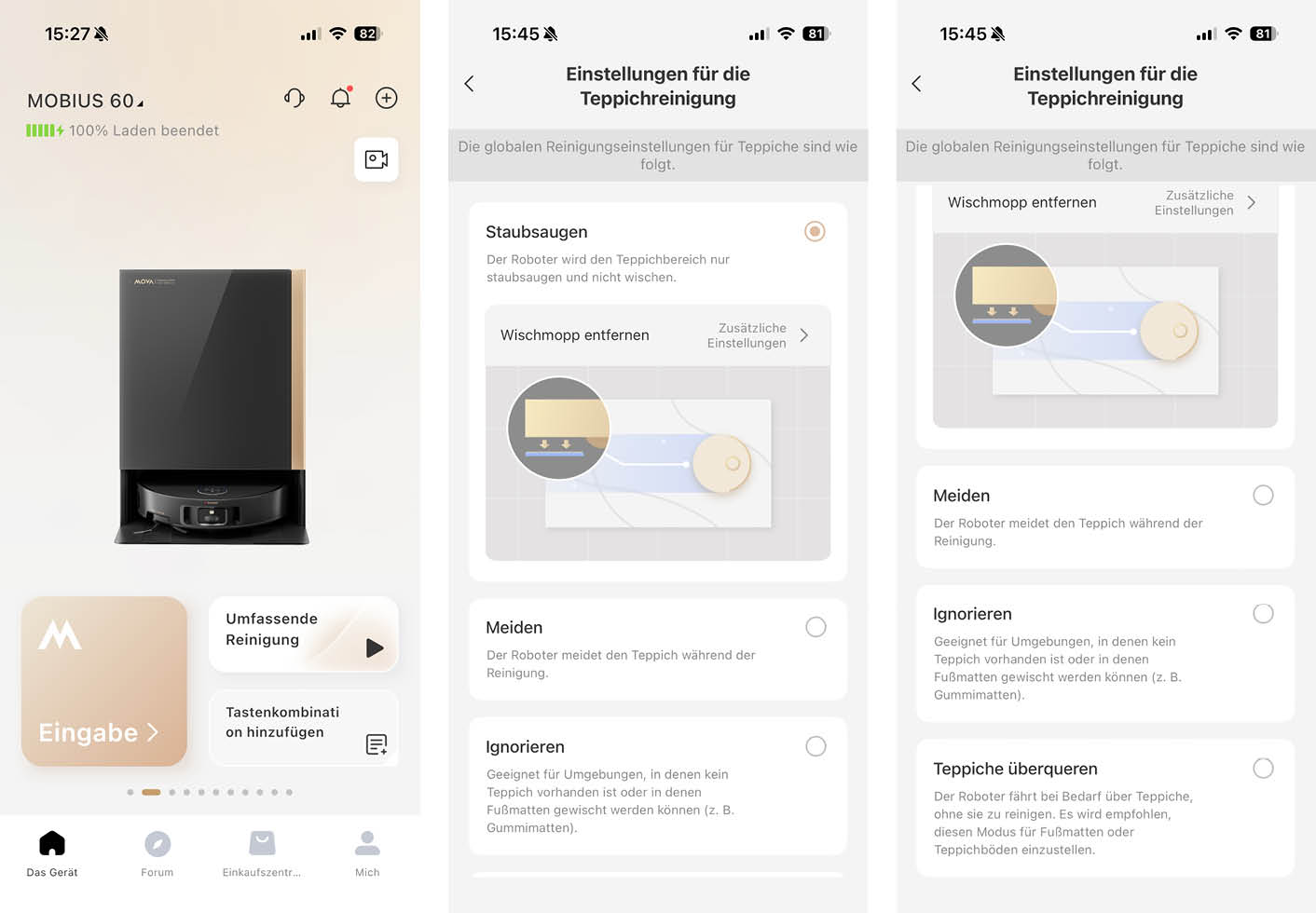 MOVA MOBIUS 60 App Teppich